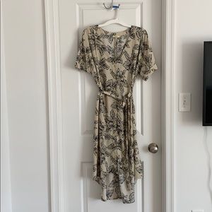 Button Front Midi Dress